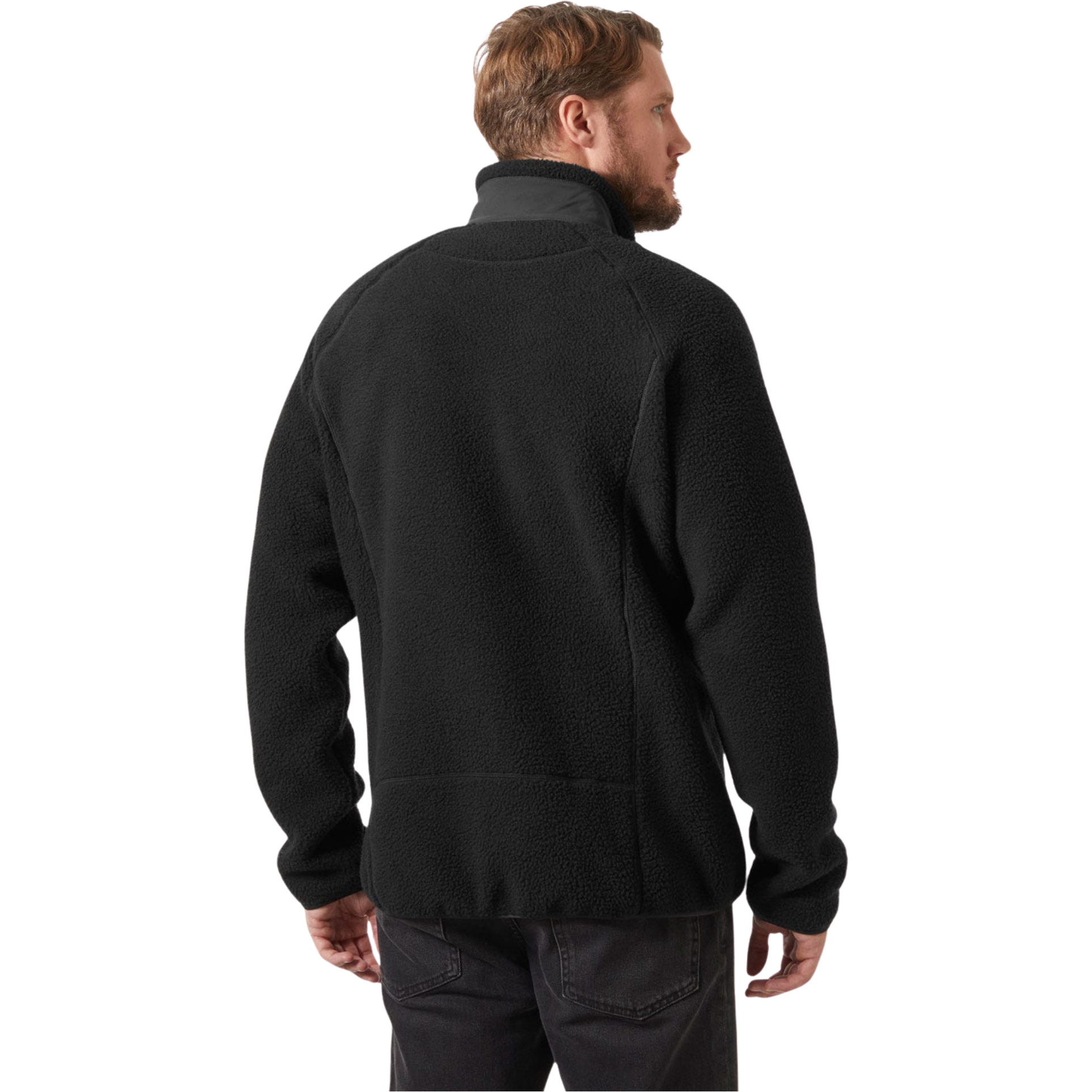 2025 Helly Hansen Hombres Panorama Pile Fleece Block Jacket 49460 - Black